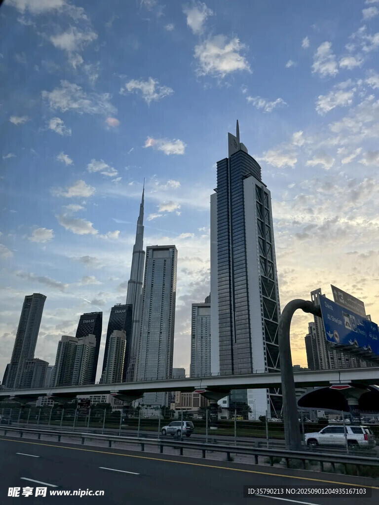 都市摩天大樓天際線景觀