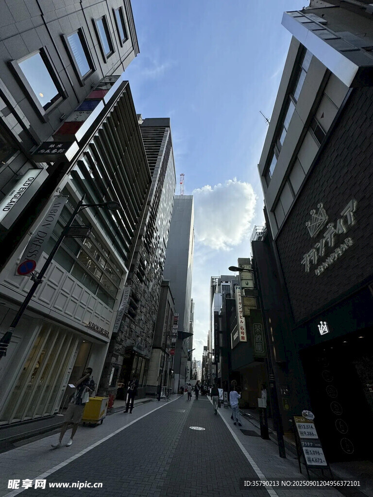城市街道高樓景象