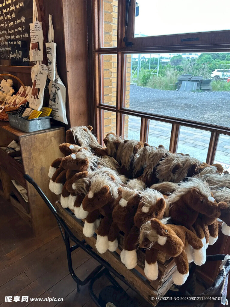 可愛毛絨玩具陳列展示