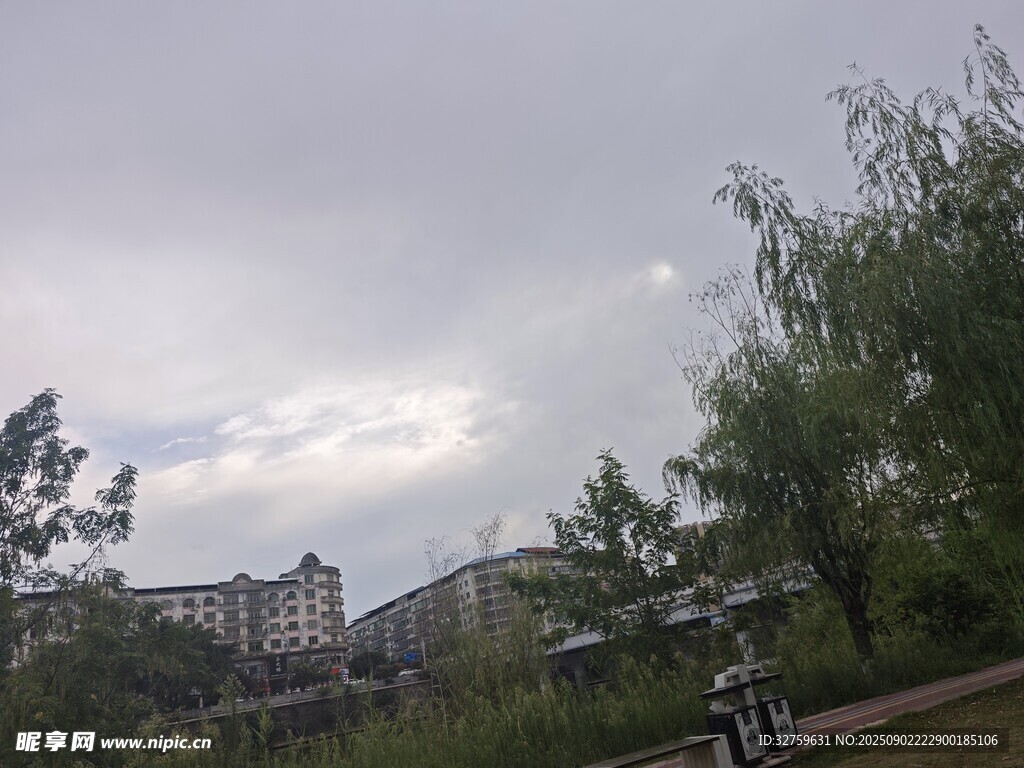 陰天公園景色