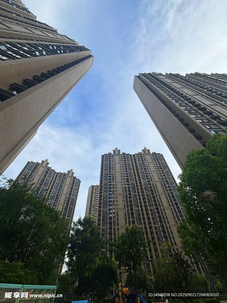 高樓林立的城市景觀