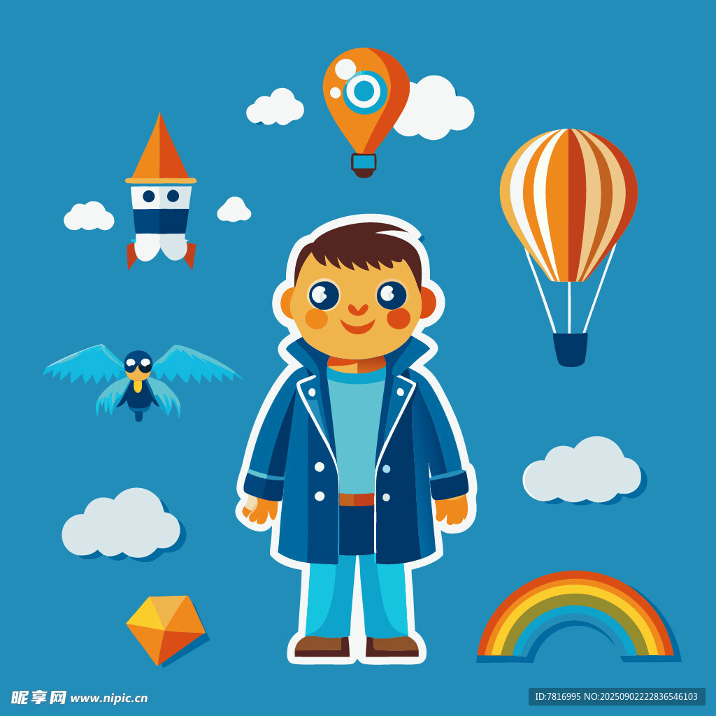 男孩的奇幻天空之旅