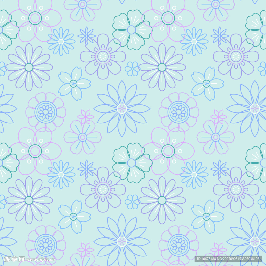 淡藍(lán)雪花圖案背景紋理