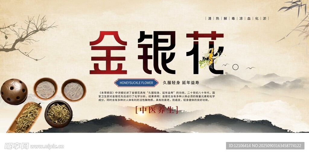 傳統(tǒng)中藥材金銀花
