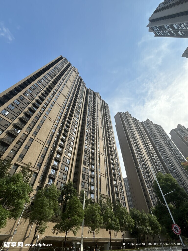 城市高樓林立的住宅區(qū)