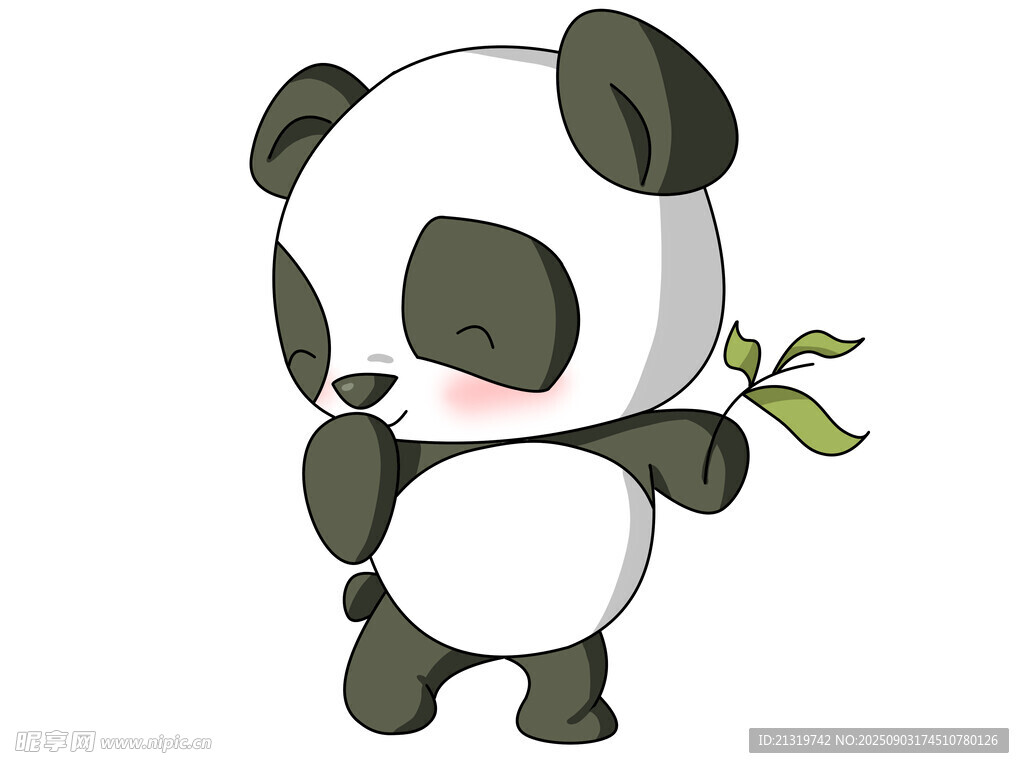 卡通熊貓插畫