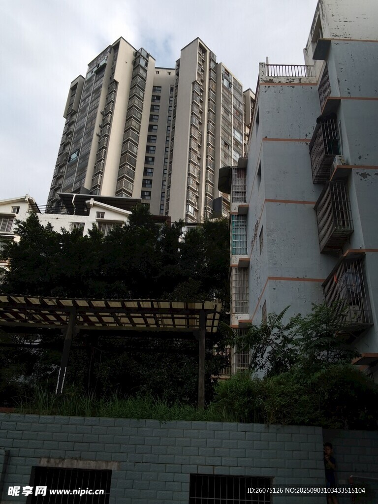 城市高樓與周邊建筑景觀