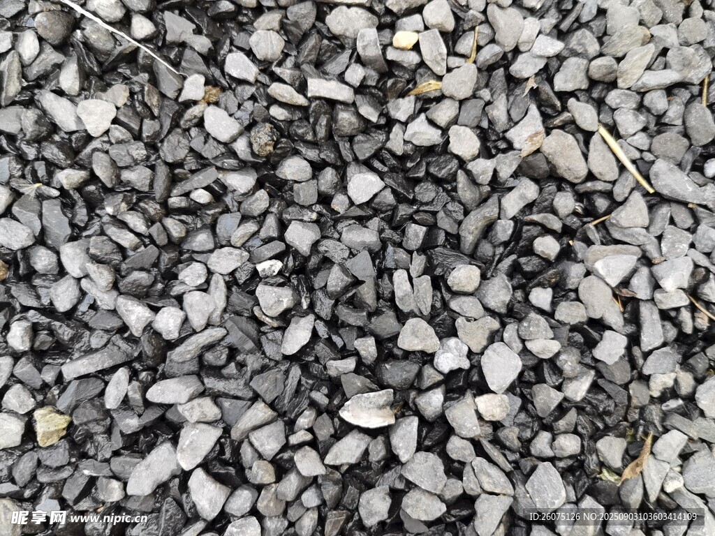 碎石顆粒特寫
