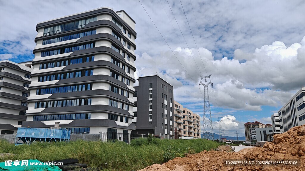在建高層住宅景觀