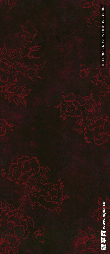 深紅花