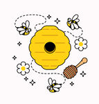 蜜蜂插畫(huà)