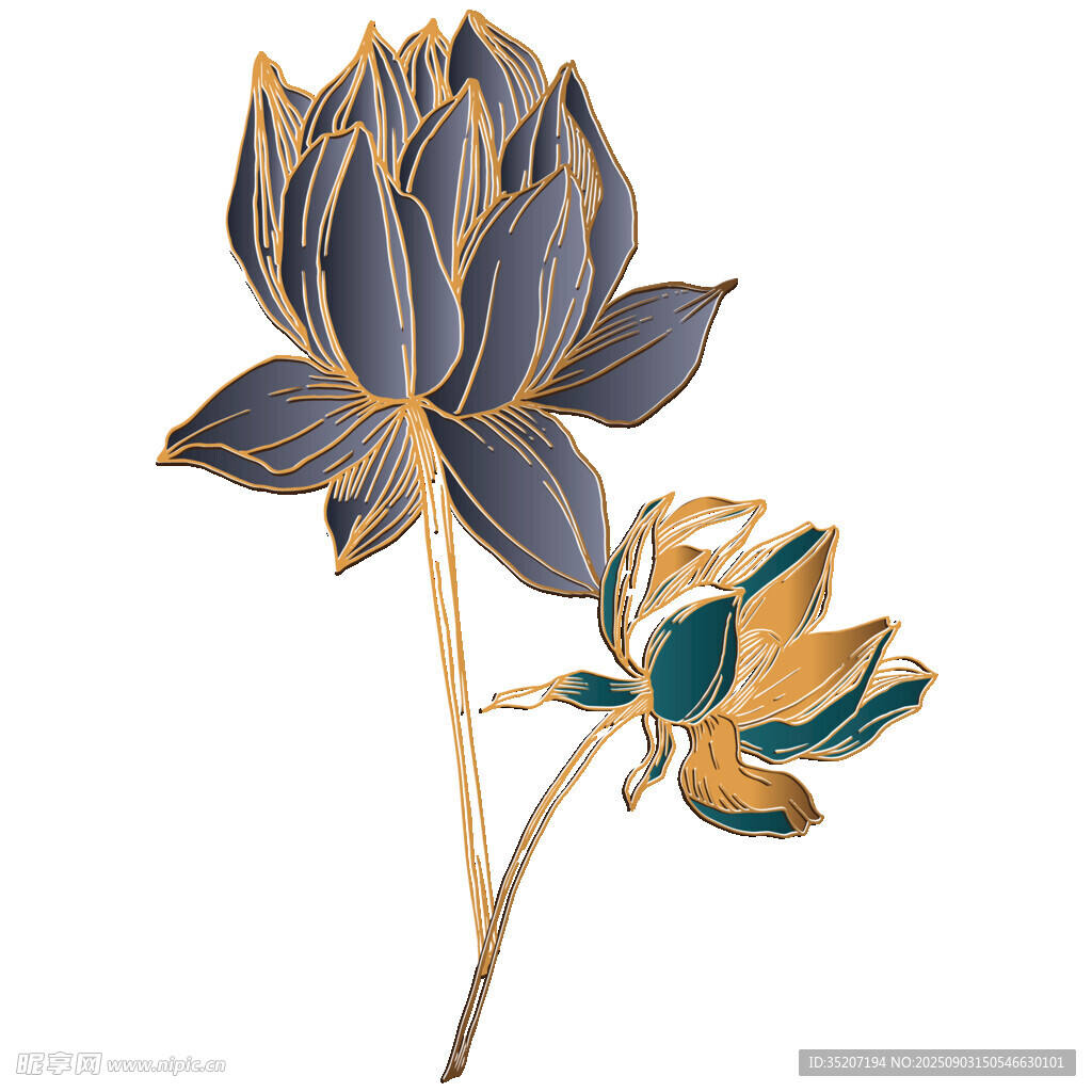 精美金屬蓮花飾品
