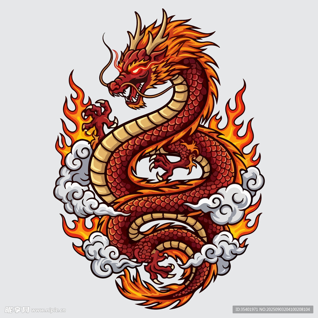 龍圖案