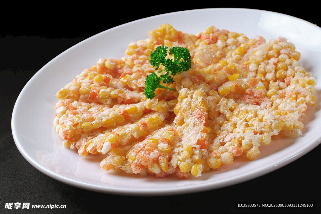 香酥蝦仁玉米餅