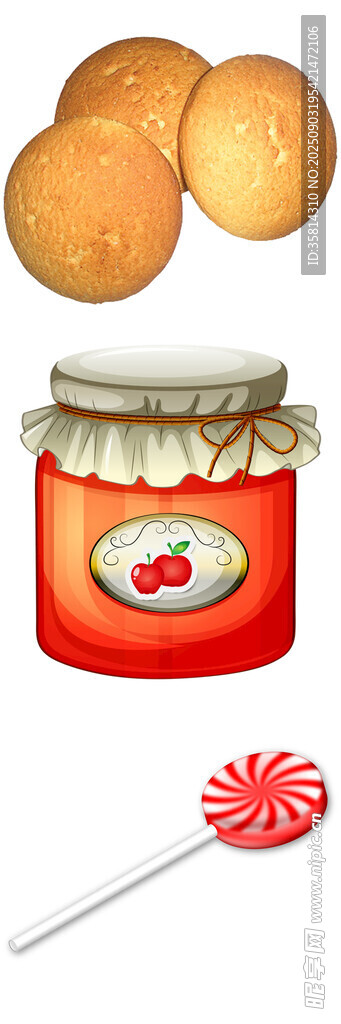 美味糕點(diǎn)與甜蜜果醬糖果