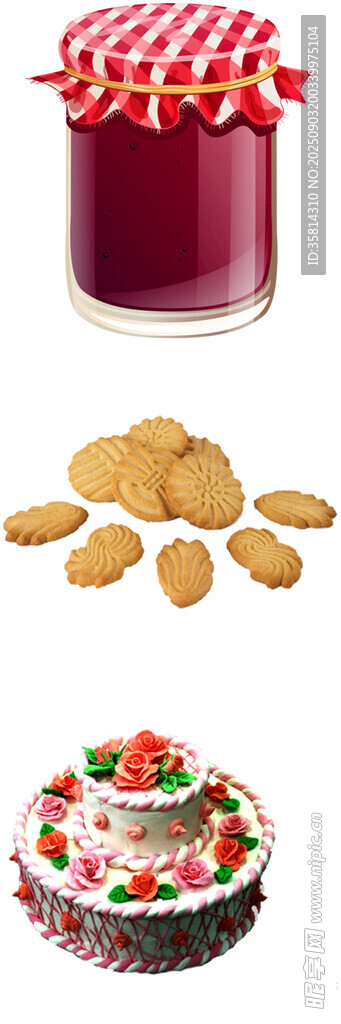 美味甜點(diǎn)與餅干組合