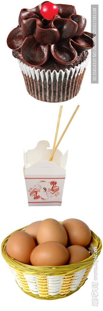 美味糕點(diǎn)與新鮮雞蛋
