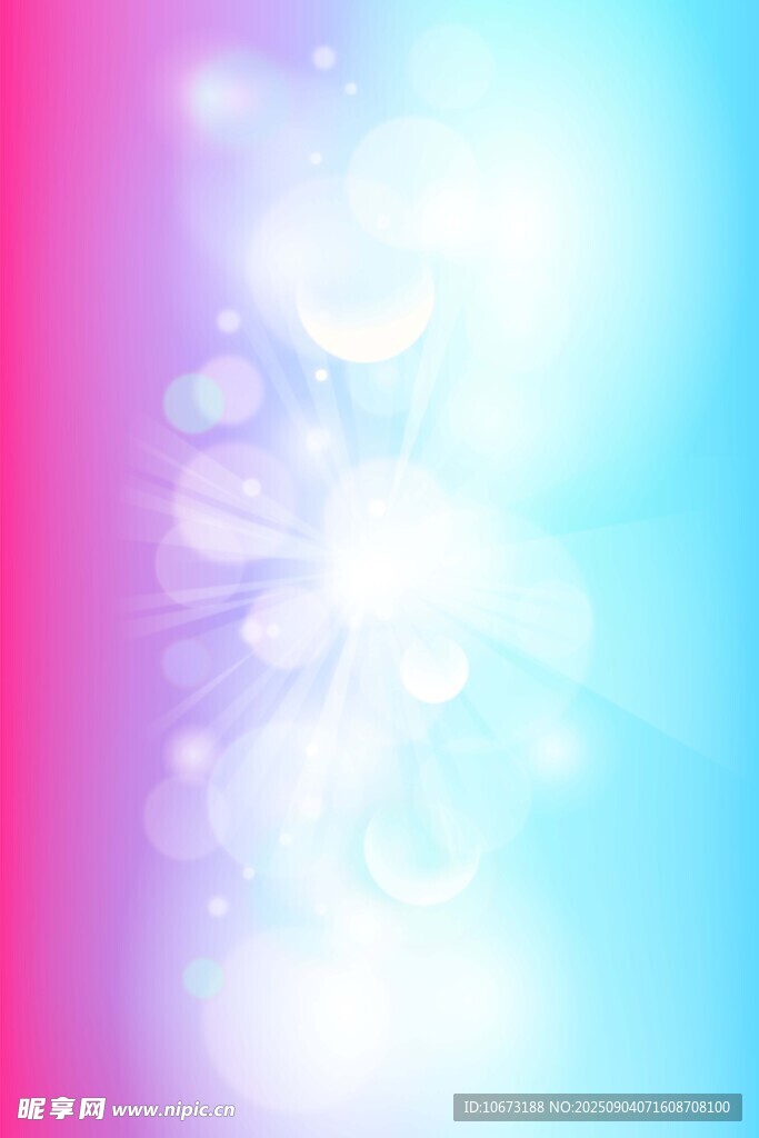 夢幻漸變花卉背景圖