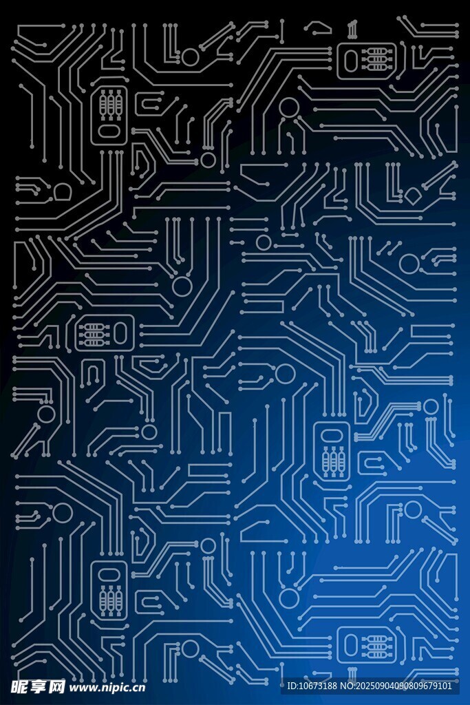 藍色復(fù)雜電路板紋理