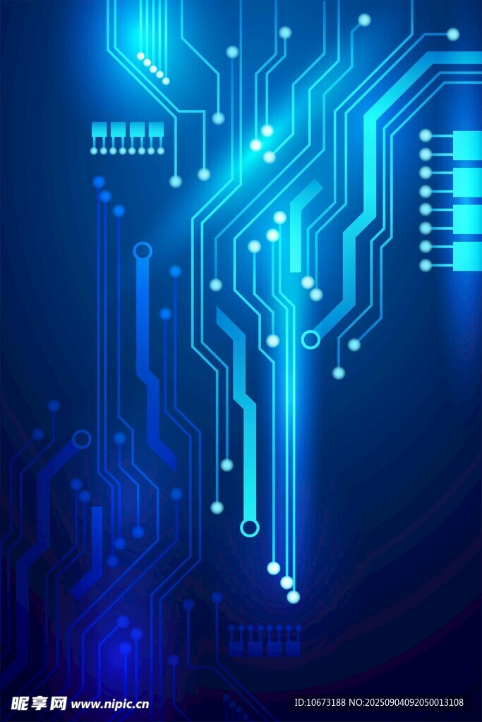 科技感電路板背景圖