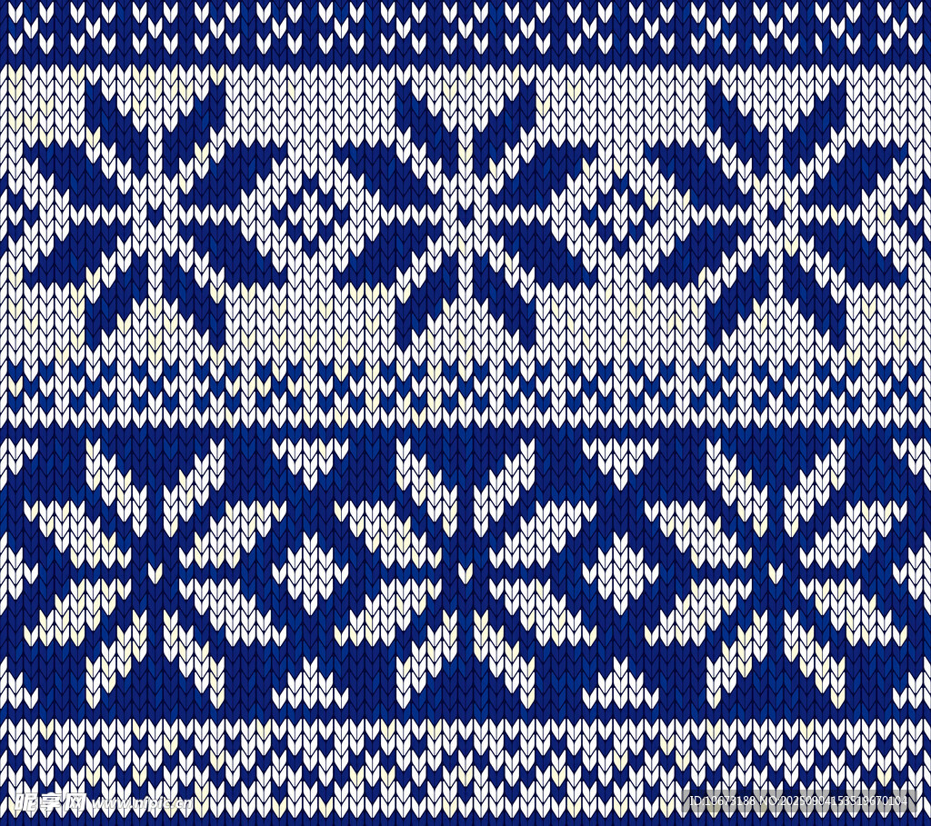 北歐風(fēng)雪花針織圖案