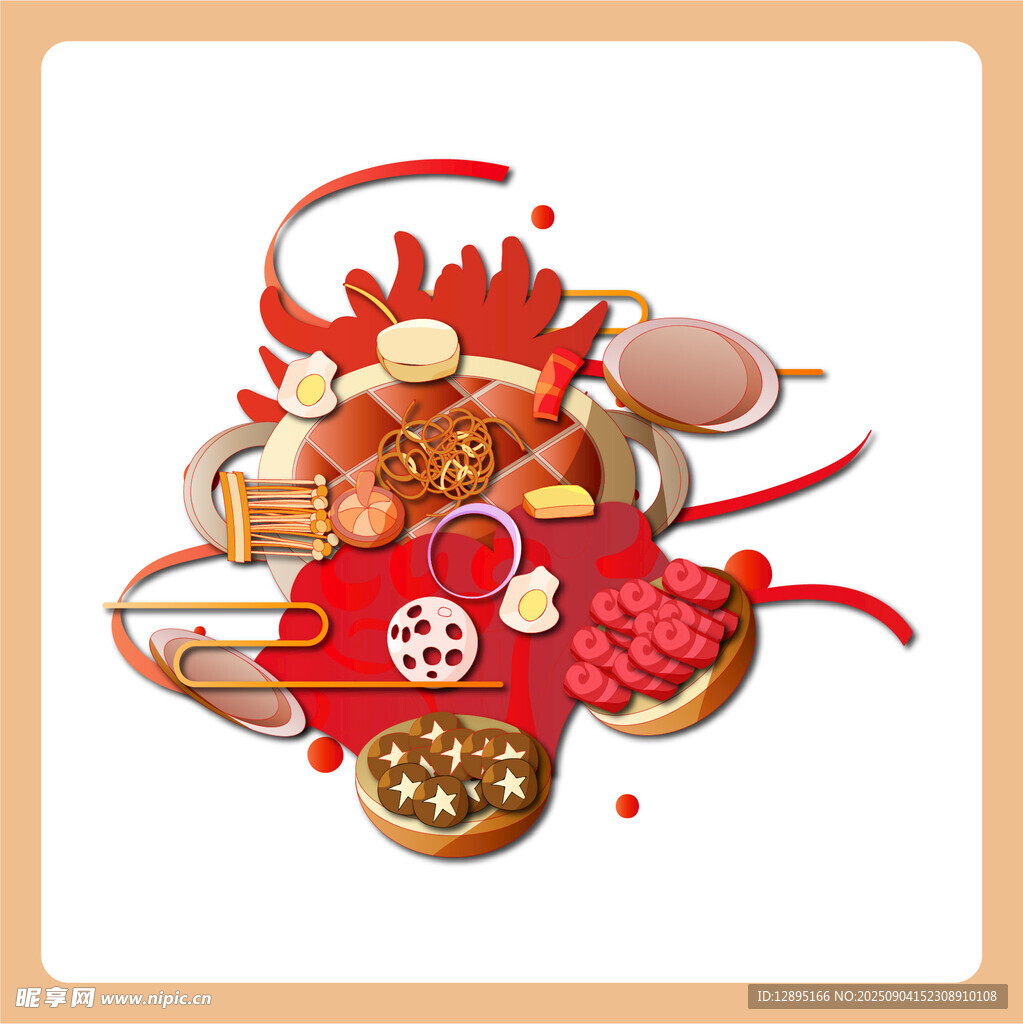 創(chuàng)意美食插畫 