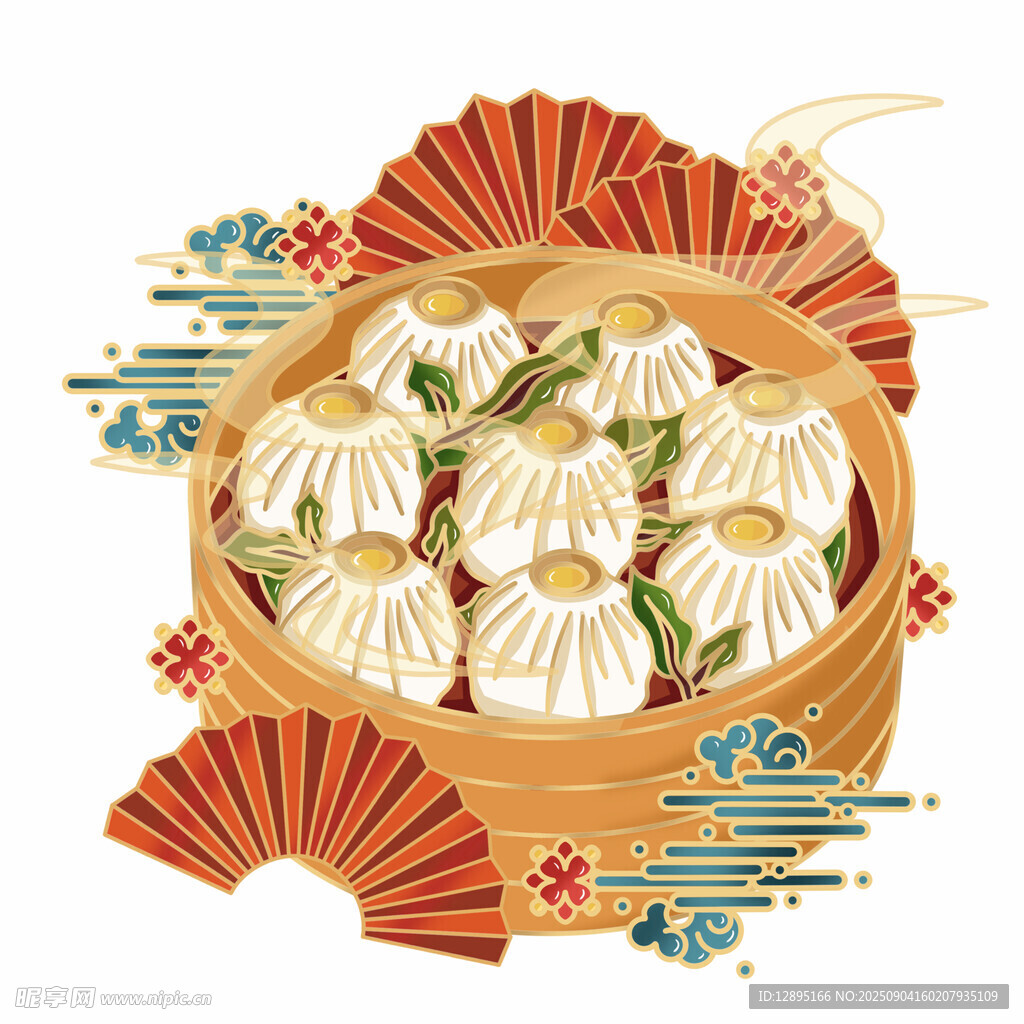 傳統(tǒng)蒸籠里的美味小籠包