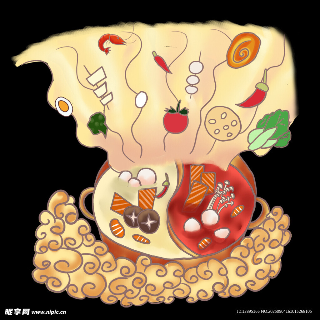 創(chuàng)意美食插畫 