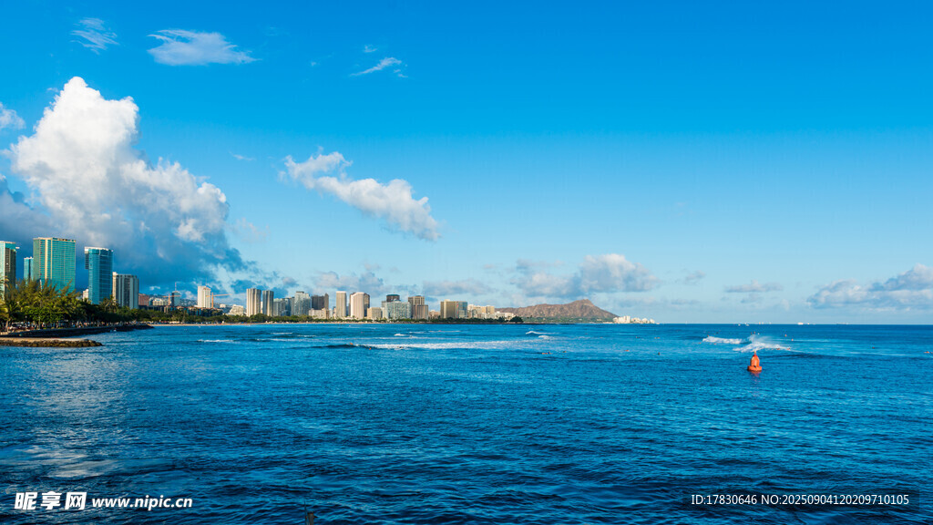 海濱城市美麗海景風(fēng)光