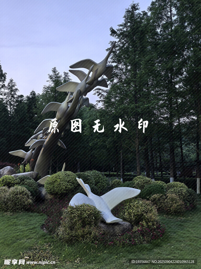 大雁雕塑景觀