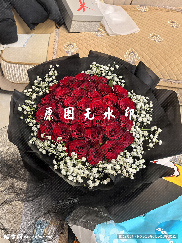浪漫紅玫瑰花束