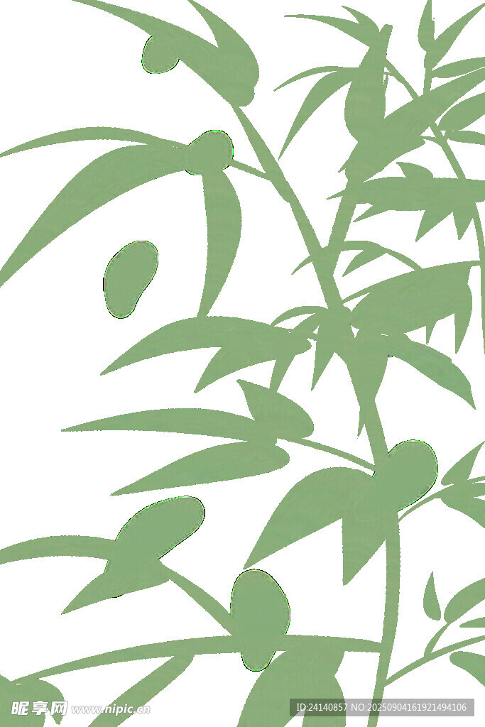 綠色葉子底紋png免扣圖
