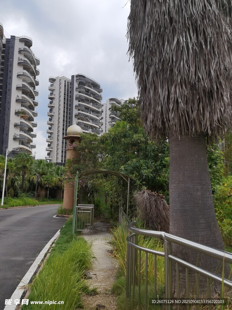 城市中的自然小徑與建筑