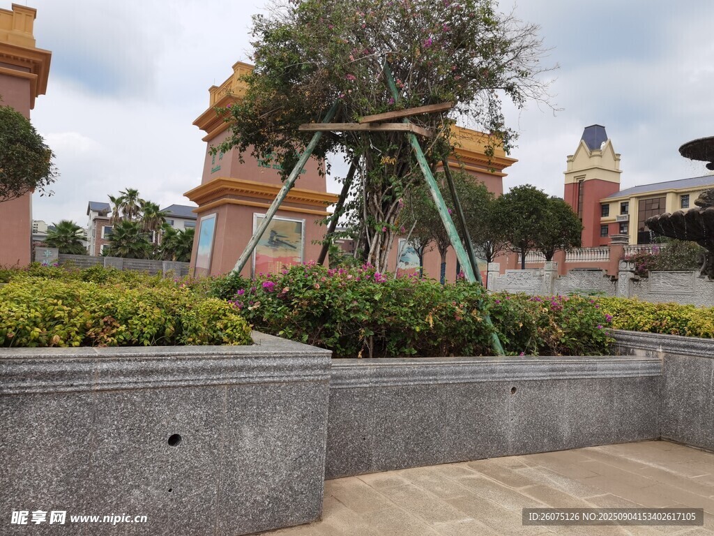 戶外景觀綠植裝飾場景
