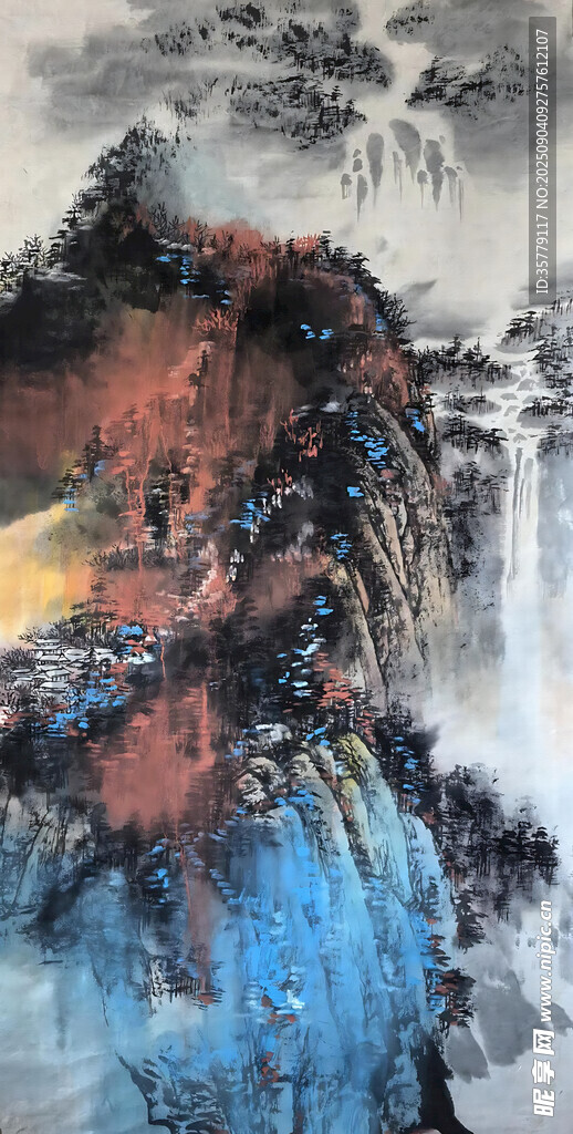 水墨山水意境畫