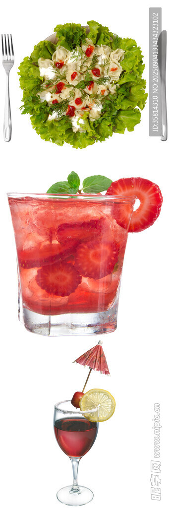 繽紛夏日飲品與清爽沙拉