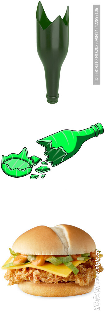 啤酒與漢堡美食組合