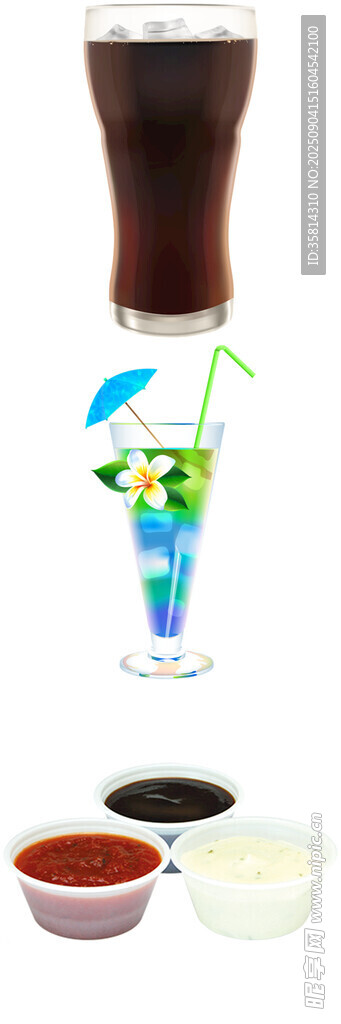 多彩飲品與調(diào)味醬組合
