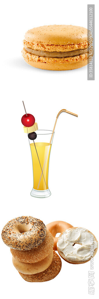 美味糕點(diǎn)與飲品組合