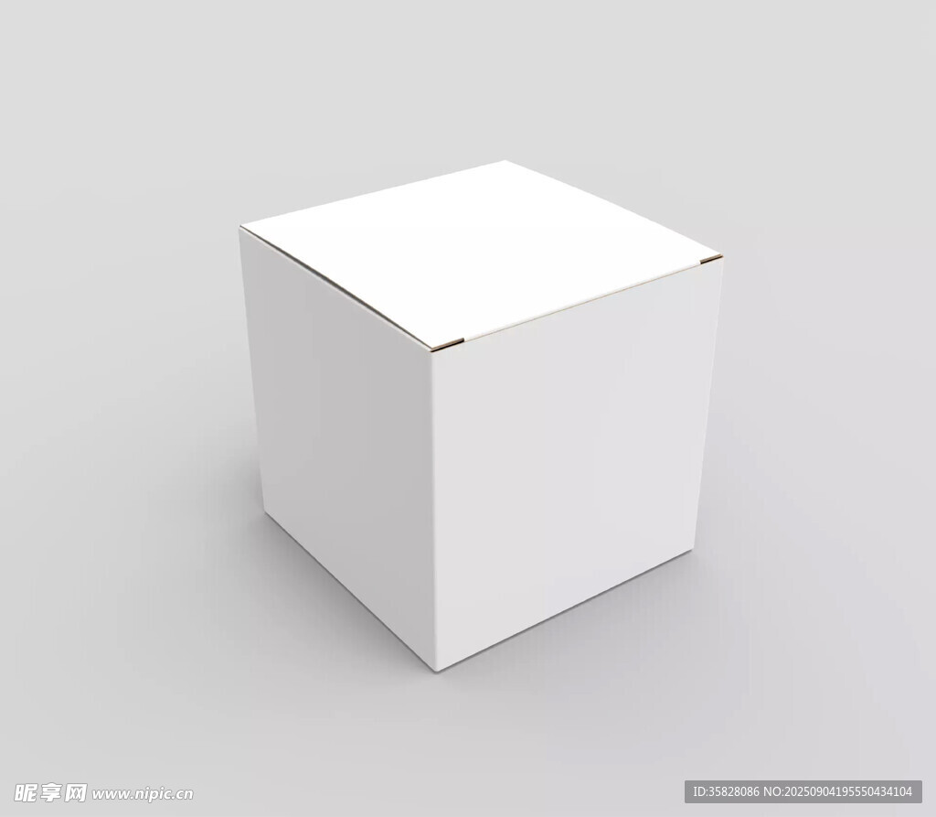 白色立方體包裝盒