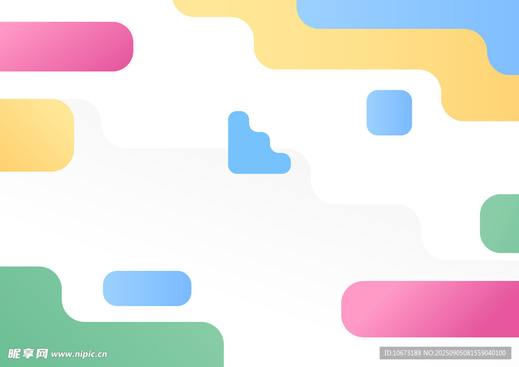 多彩幾何色塊抽象背景圖