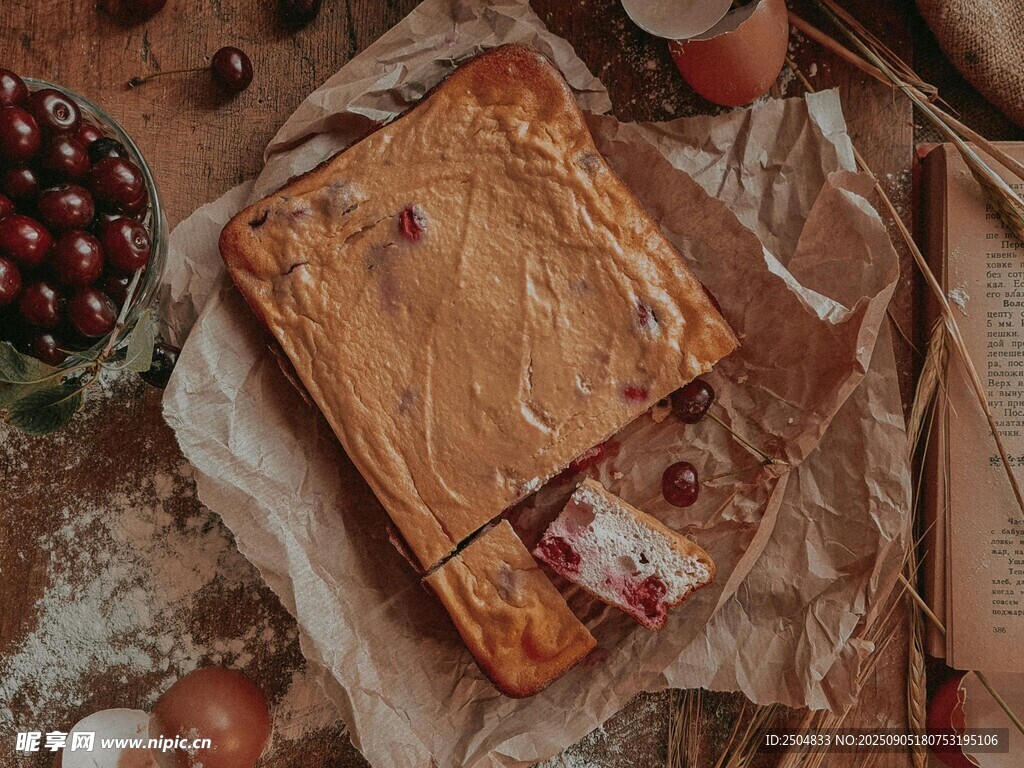 美味切片蛋糕 誘人食材相伴