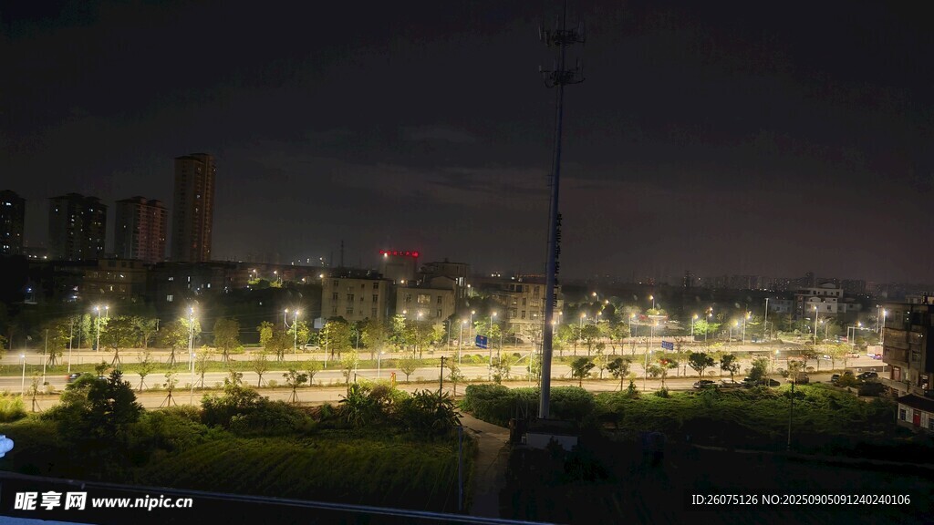 城市璀璨夜景