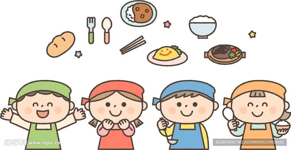 孩子們開心享受美食時(shí)刻