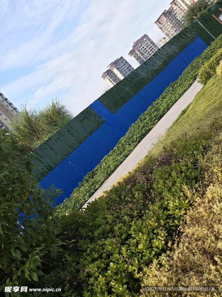 戶外藍幕場地周邊景觀