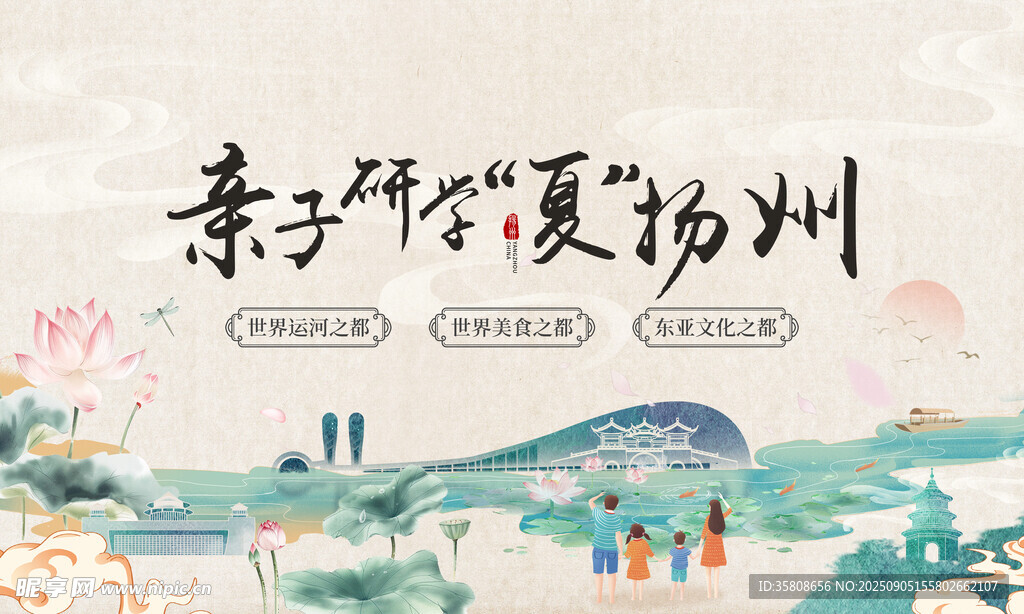 中國(guó)風(fēng)揚(yáng)州背景
