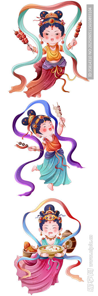 傳統(tǒng)仙女形象插畫