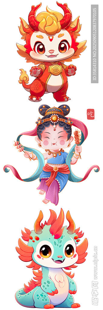 可愛國(guó)潮風(fēng)卡通形象