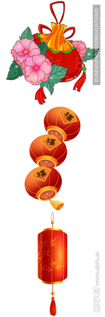 喜慶中式掛飾福運滿滿