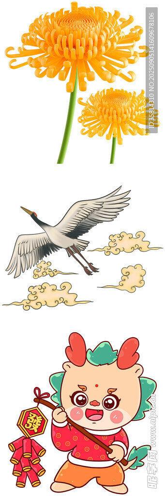 童趣插畫中的飛鳥與萌娃